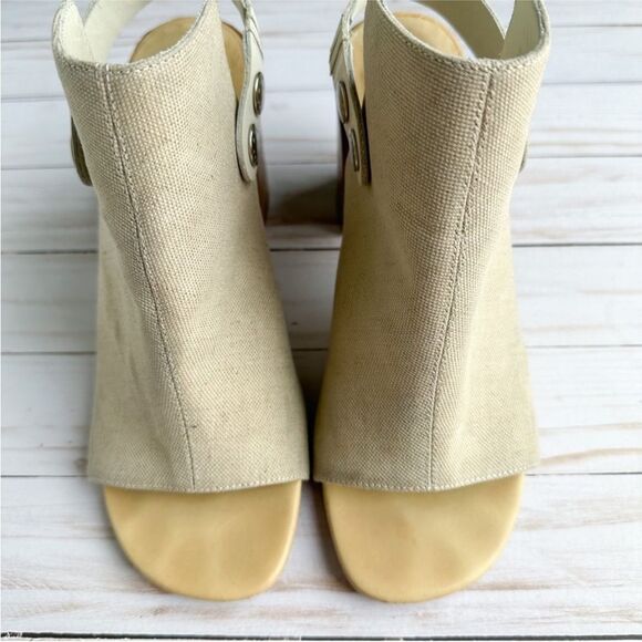 Rag and Bone Leigh Natural Canvas Open Toe Sandal - Picture 4 of 14